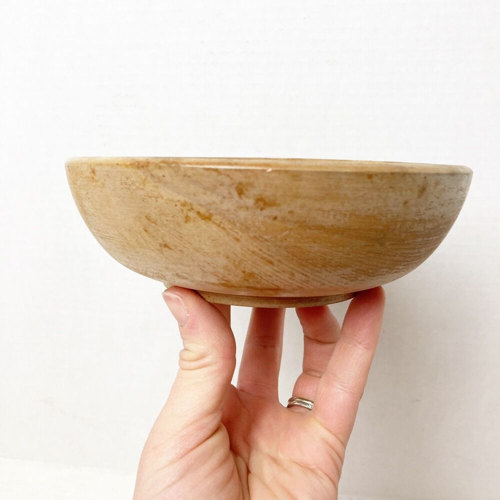 Woodpecker Woodware Wood Bowl Vintage Handmade in Japan 6” Diameter